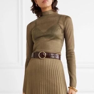 NWOT Vince metallic mesh top